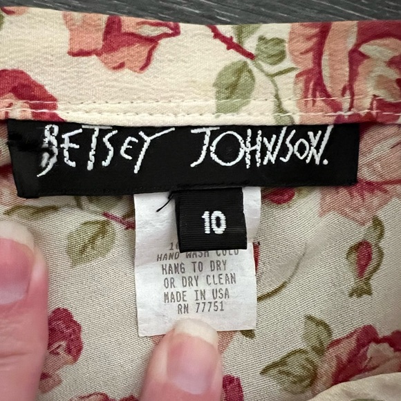 🚫SOLD🚫 RARE Vintage 90’s Betsey Johnson Rose Floral Maxi Skirt - Picture 5 of 5